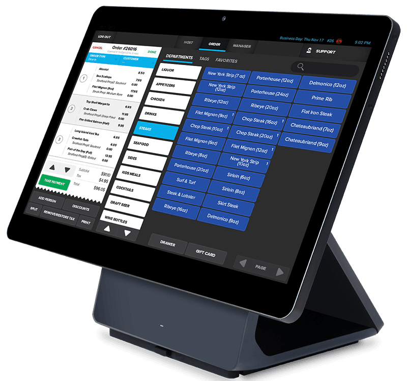 What Type Of Payment Methods Does Shift4 SkyTab POS Accept?